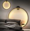 Настінний чорний світильник Round Led Black Ø 60 см