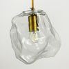Підвіс в латунному корпусі із прозорим плафоном