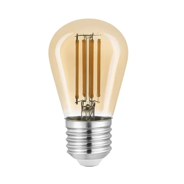 LED лампа FILAMENT 5W S14 E27 2500K позолочене скло
