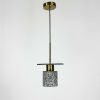Підвісний сірий бетонний світильник TERRAZZO CYLINDER MJ 162-200 BK