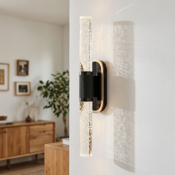 LED настінне світлодіодне бра чорний хром B1997BHR 8 W Ø 37*3.5 см