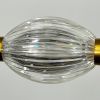 Led люстра з прозорими рельєфними кульками у латунному видовженому корпусі 100 см MJ343-1000L