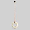 Підвісний світильник-кільце з імітацією мармуру на коричневому ремені Ø40 см 38001-400