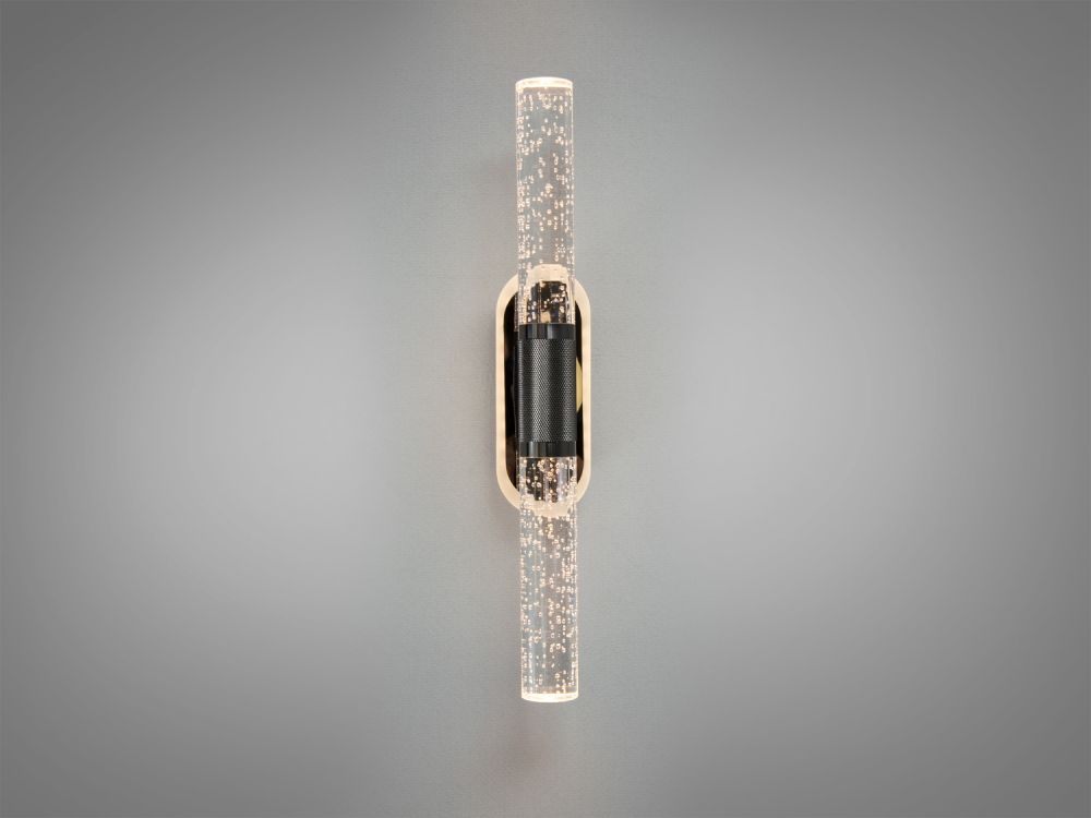 LED настінне світлодіодне бра чорний хром B1997BHR 8 W Ø 37*3.5 см