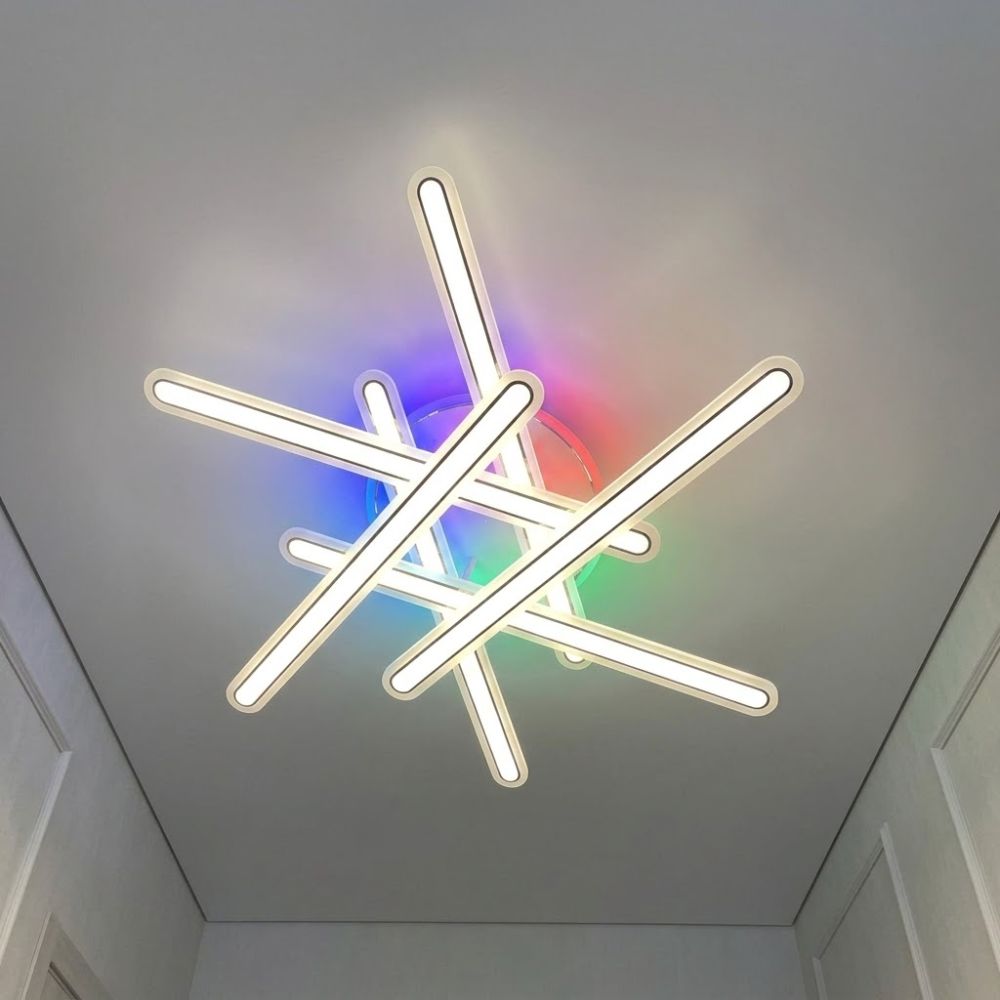 Стельова люстра з пультом AXIS CROSS RGB 130W 6L Ø 80 см