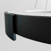 Підвісна LED-люстра у чорному корпусі на три режими Ø62 см 1906P-620 BK