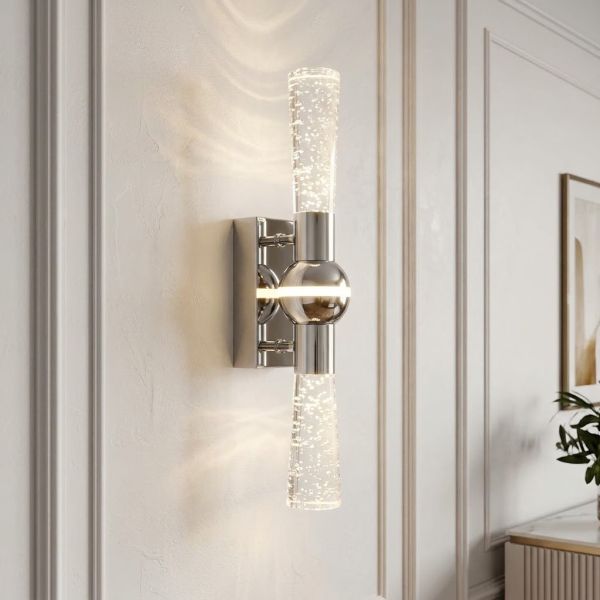 LED настінне світлодіодне бра хром 9077HR 5 W Ø 33.5*6 см