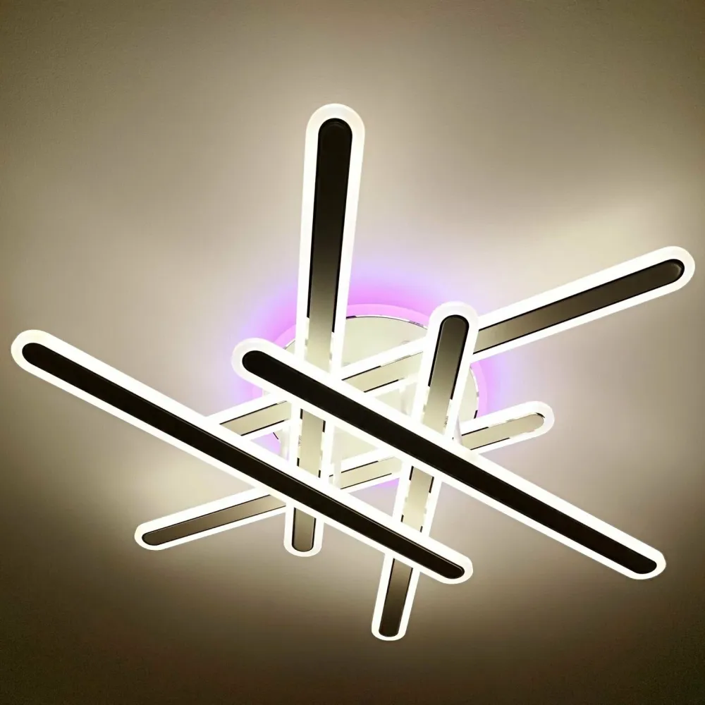 Стельова люстра з пультом AXIS CROSS RGB 130W 6L Ø 80 см