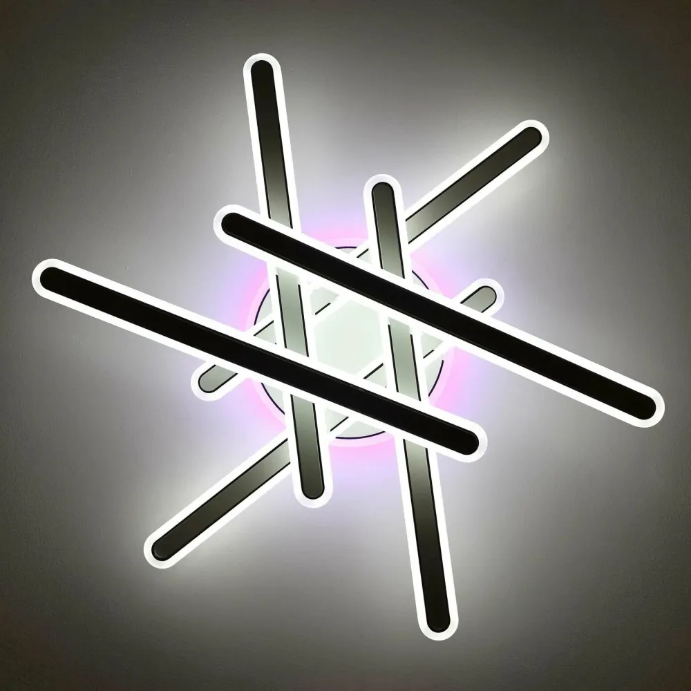 Стельова люстра з пультом AXIS CROSS RGB 130W 6L Ø 80 см