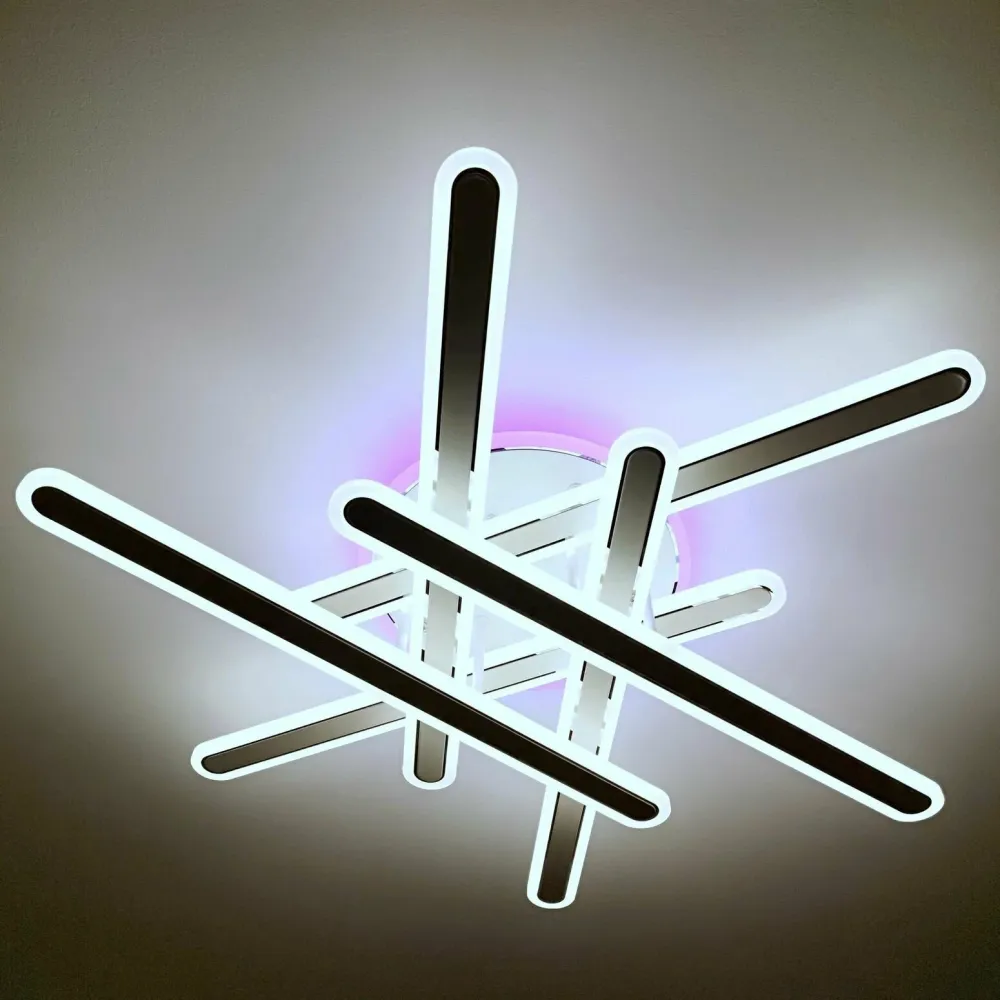 Стельова люстра з пультом AXIS CROSS RGB 130W 6L Ø 80 см