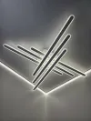 Світильник з пультом LED AXIS CROSS RGB 210W 6L WHITE/CHROME Ø 120 см
