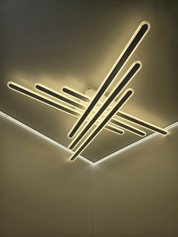 Світильник з пультом LED AXIS CROSS RGB 210W 6L WHITE/CHROME Ø 120 см