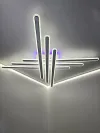Світильник з пультом LED AXIS CROSS RGB 210W 6L WHITE/CHROME Ø 120 см