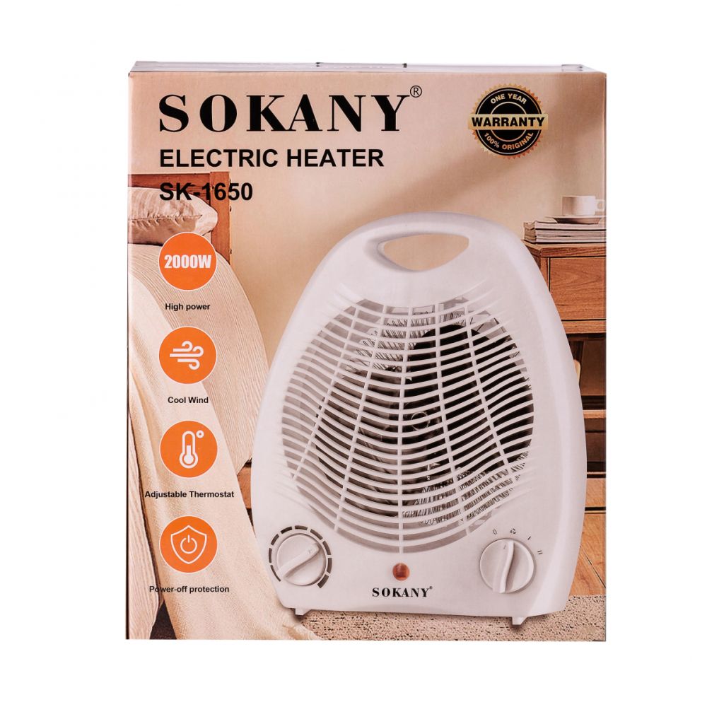 Тепловентилятор - дуйчик до 22 м2 Sokany SK-1650