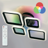 Люстра світлодіодна з пультом OVAL RGB 60W 4S1R чорна