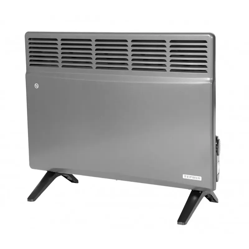 Конвекторний обігрівач Термія OPTIMA+ з регулятором 2500W до 40 м2 антрацит