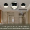 Накладний світильник YASNIST під лампу GX70 чорний
